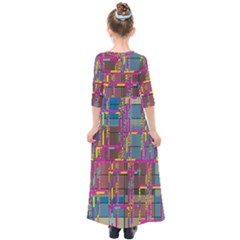 Kids  Quarter Sleeve Maxi Dress 