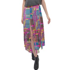 Velour Split Maxi Skirt 