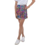 Colorful shapes texture                                                      Kids  Tennis Skirt