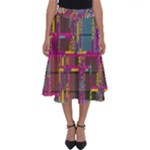 Colorful shapes texture                                                   Perfect Length Midi Skirt