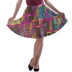 Colorful shapes texture                                                   A-line Skirt