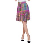 Colorful shapes texture                                                   A-line Skater Skirt