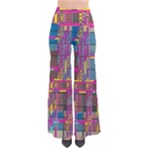 Colorful shapes texture                                                  Women s Chic Palazzo Pants