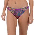 Colorful shapes texture                                                  Band Bikini Bottom