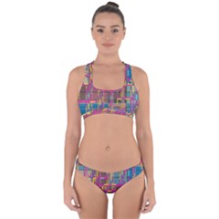 Colorful shapes texture                                                  Cross Back Hipster Bikini Set from ArtsNow.com