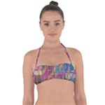 Colorful shapes texture                                                   Halter Bandeau Bikini Top