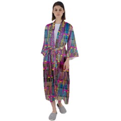 Maxi Satin Kimono 