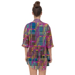 Open Front Chiffon Kimono 