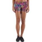 Colorful shapes texture                                                 Yoga Shorts