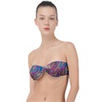 Colorful shapes texture                                                 Classic Bandeau Bikini Top