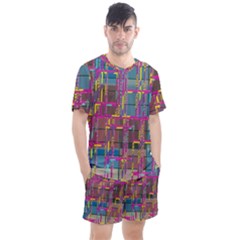 Men s Mesh T-Shirt and Shorts Set 