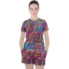 Women s Mesh T-Shirt and Shorts Set 