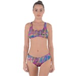 Colorful shapes texture                                                    Criss Cross Bikini Set