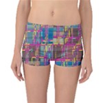 Colorful shapes texture                                                   Boyleg Bikini Bottoms