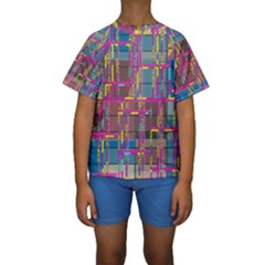 Kids  Short Sleeve Swimwear 