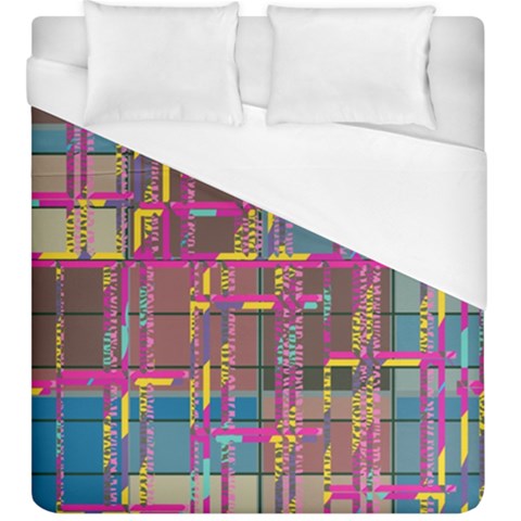 Colorful shapes texture                                                    Duvet Cover (King Size) from ArtsNow.com