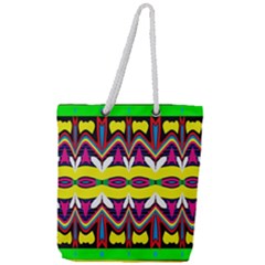 Full Print Rope Handle Tote (Large) 