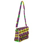 Colorful shapes                                               Shoulder Bag with Back Zipper