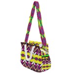 Colorful shapes                                                Rope Handles Shoulder Strap Bag