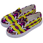 Colorful shapes                                                  Kids  Canvas Slip Ons