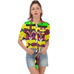 Colorful shapes                                                   Tie Front Shirt