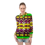 Colorful shapes                                                 Long Sleeve Chiffon Shirt