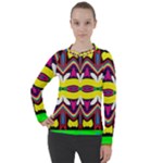 Colorful shapes                                                 Women s Pique Long Sleeve Tee