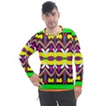 Colorful shapes                                                Men s Pique Long Sleeve Tee