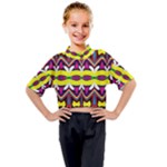 Colorful shapes                                                 Kids Mock Neck Tee