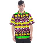 Colorful shapes                                                 Men s Short Sleeve Shirt