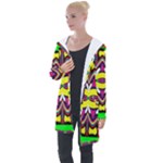 Colorful shapes                                                  Longline Hooded Cardigan