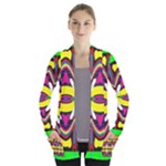 Colorful shapes                                                  Women s Open Front Pockets Cardigan