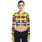 Colorful shapes                                                  Zip Up Bomber Jacket