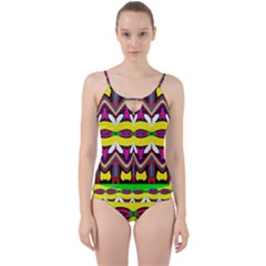 Cut Out Top Tankini Set 