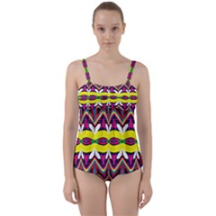 Twist Front Tankini Set 