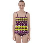 Colorful shapes                                                  Twist Front Tankini Set