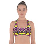 Colorful shapes                                                        Cross Back Sports Bra