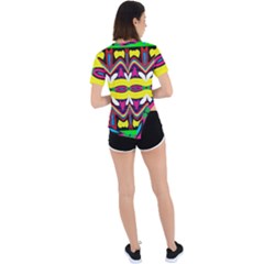 Asymmetrical Short Sleeve Sports T-Shirt 