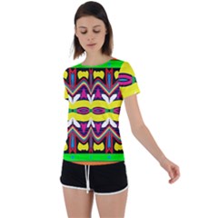 Back Circle Cutout Sports T-Shirt 