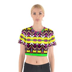 Colorful shapes                                                   Cotton Crop Top from ArtsNow.com