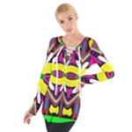 Colorful shapes                                                    Women s Tie Up Tee