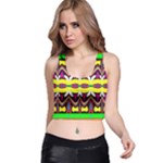 Colorful shapes                                                   Racer Back Crop Top