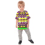 Colorful shapes                                                  Kids  Raglan Tee