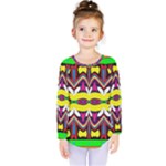 Colorful shapes                                                    Kids  Long Sleeve Tee