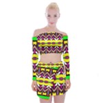 Colorful shapes                                                      Off Shoulder Top with Minki Skirt Set