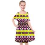 Colorful shapes                                                     Cut Out Shoulders Chiffon Dress