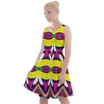 Colorful shapes                                                     Knee Length Skater Dress