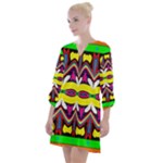 Colorful shapes                                                    Open Neck Shift Dress