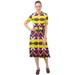 Colorful shapes                                                      Keyhole Neckline Chiffon Dress