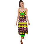 Colorful shapes                                                    Halter Tie Back Dress